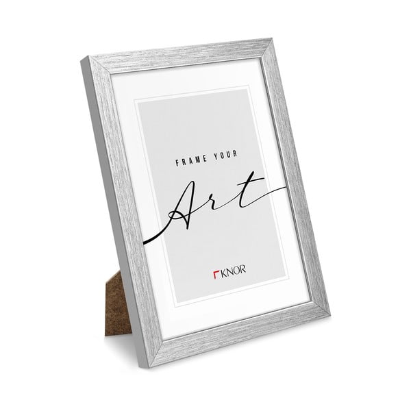 Stojací/na zeď rámeček ve stříbrné barvě 20x26 cm – knor