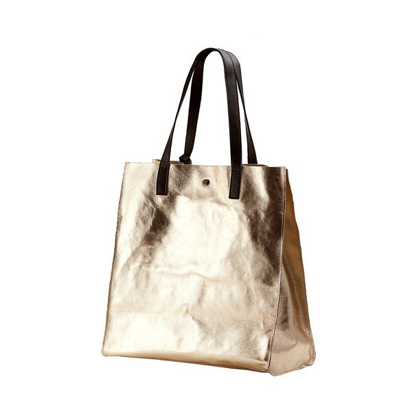 Kabelka zlaté barvy z pravé kůže Andrea Cardone Amy-image-3