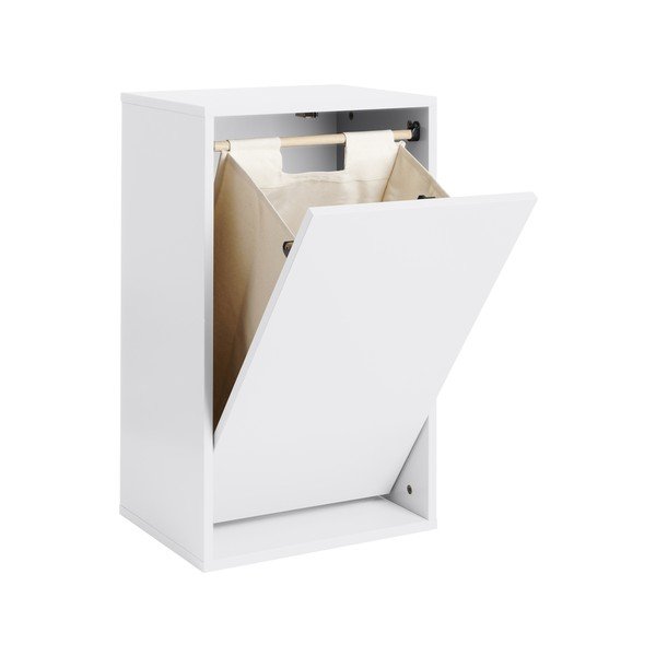 Bílý nástěnný koš na prádlo Laundry Box – ReCollector