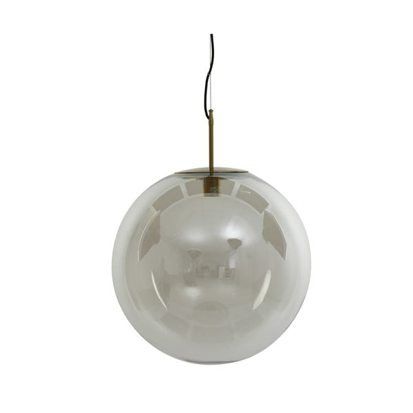 Závěsné svítidlo v bronzové barvě se skleněným stínidlem ø 48 cm Medina – Light & Living