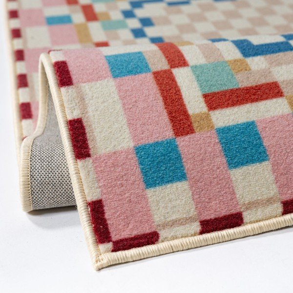 Koberec s příměsí vlny 180x230 cm Checkered Border – Flair Rugs-image-2