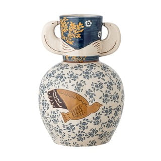 Ručně malovaná váza z kameniny (výška 23,5 cm) Hezha – Bloomingville