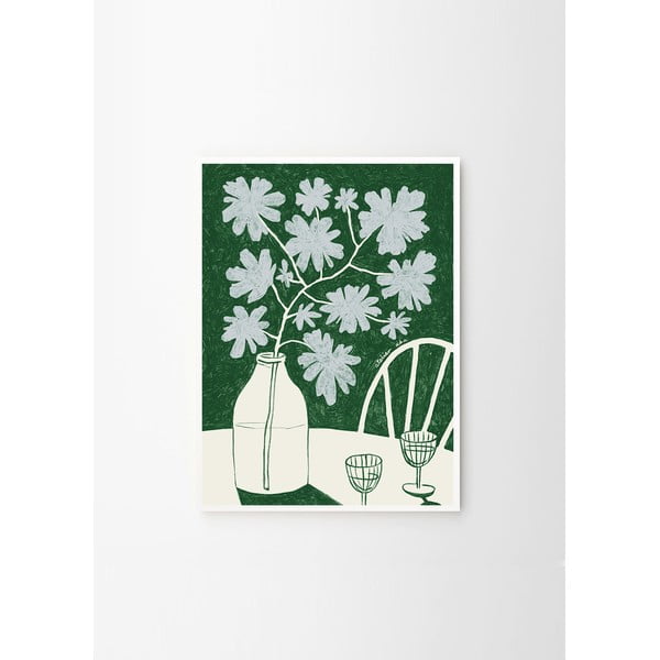 Plakát 30x40 cm Blue Flowers & Red Wine – Anouk van Cleef – The Poster Club-image-4