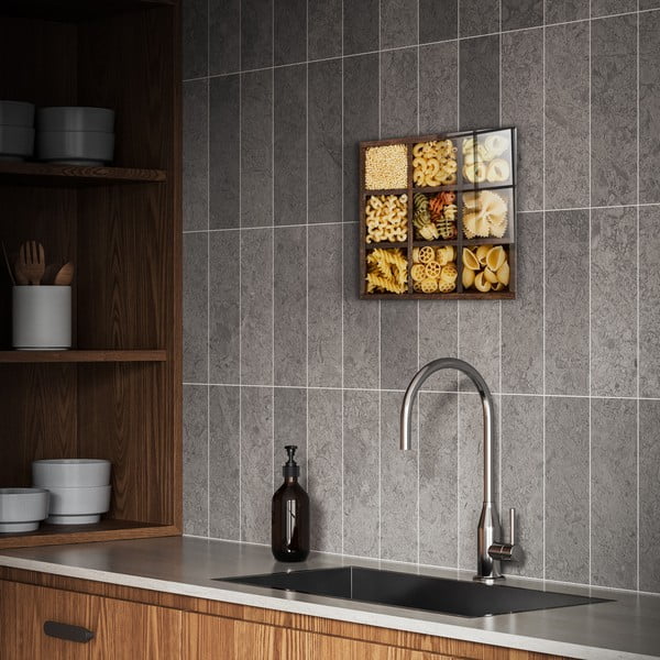 Skleněný obraz 30x30 cm Pasta Box – Styler-image-1