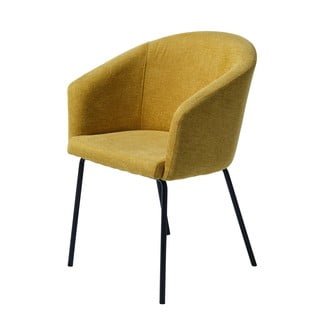 Jídelní židle v hořčicové barvě Easton – Unique Furniture