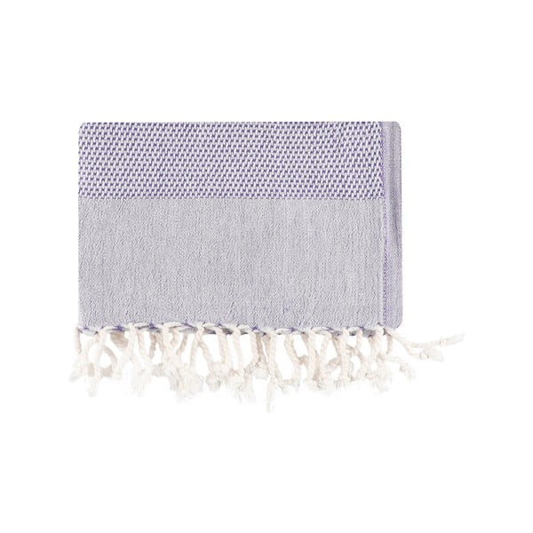 Bavlněná plážová deka v levandulové barvě 90x175 cm Retro – Foutastic-image-2