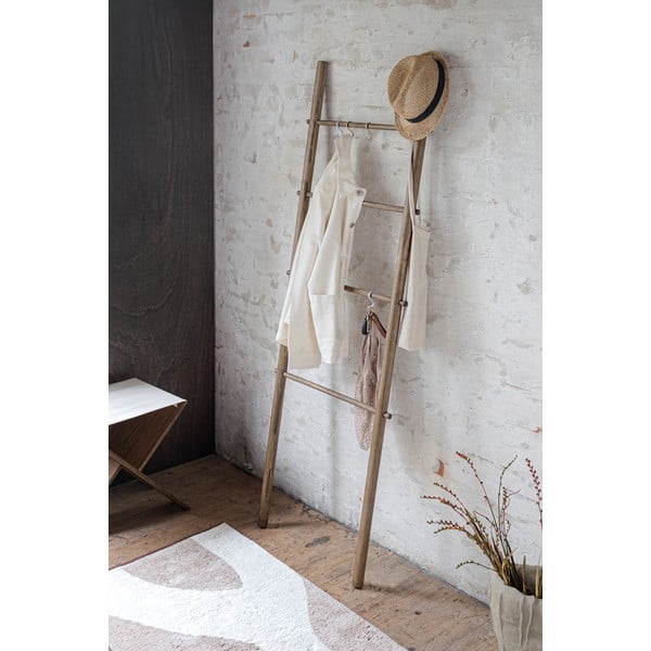 Hnědý dřevěný žebřík na ručníky Roots – Mette Ditmer Denmark-image-1