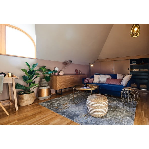 Šedý koberec Universal Mesina Mustard, 80 x 150 cm-image-1