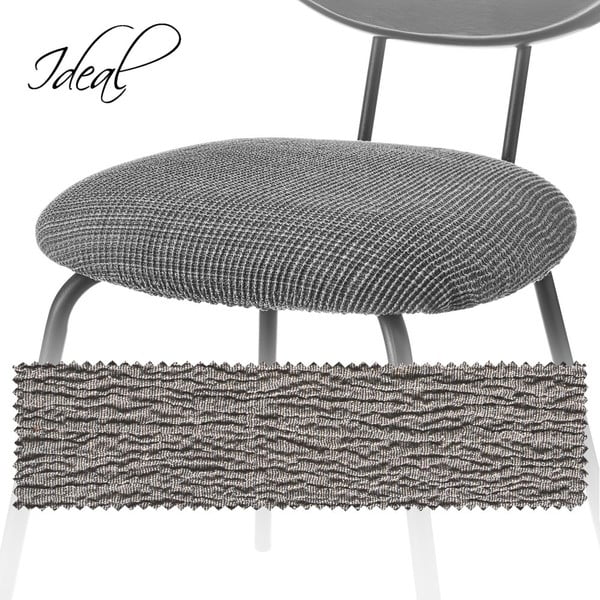 Šedý napínací potah na židli Ideal – Casa Selección-image-3