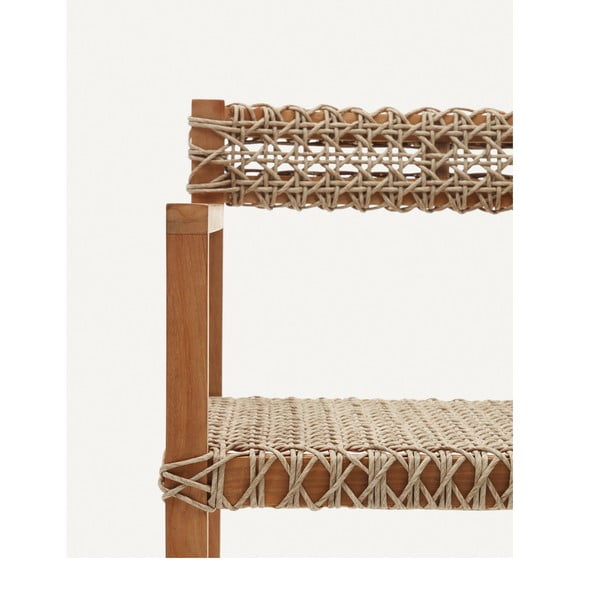 Jídelní židle z umělého ratanu v přírodní barvě v sadě 2 ks Giverola – Kave Home-image-4