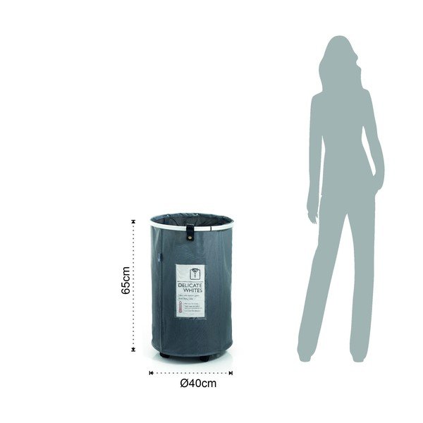 Šedý koš na prádlo Tomasucci, výška 65 cm-image-3