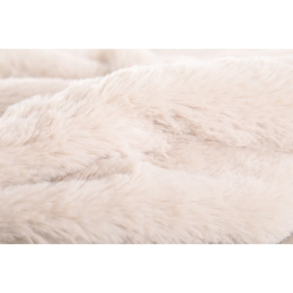Bílobéžová deka z umělé kožešiny 150x200 cm Ruby – Tiseco Home Studio-image-1