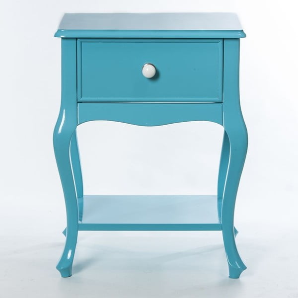 Odkládací stolek Purl Turquoise, 44x33x60 cm