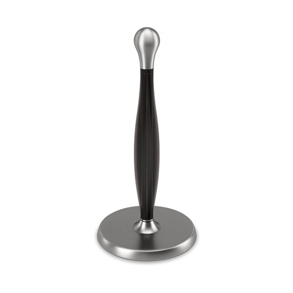 Černý ocelový držák na kuchyňské utěrky ø 17 cm Tug – Umbra