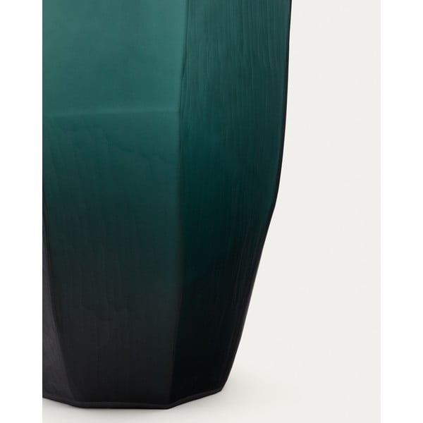 Skleněná váza v petrolejové barvě (výška 45 cm) Geonix – Kave Home-image-4