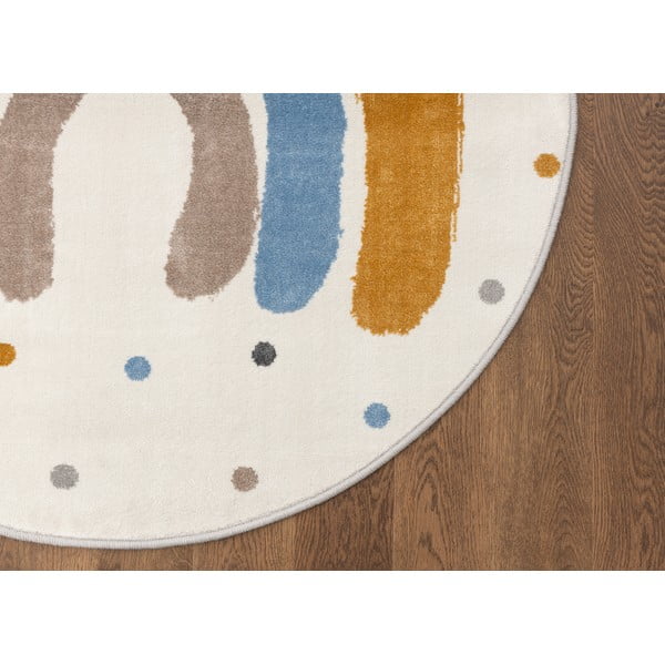 Okrově žlutý/slonovinový dětský koberec ø120 cm Joyful Gold – FD-image-3