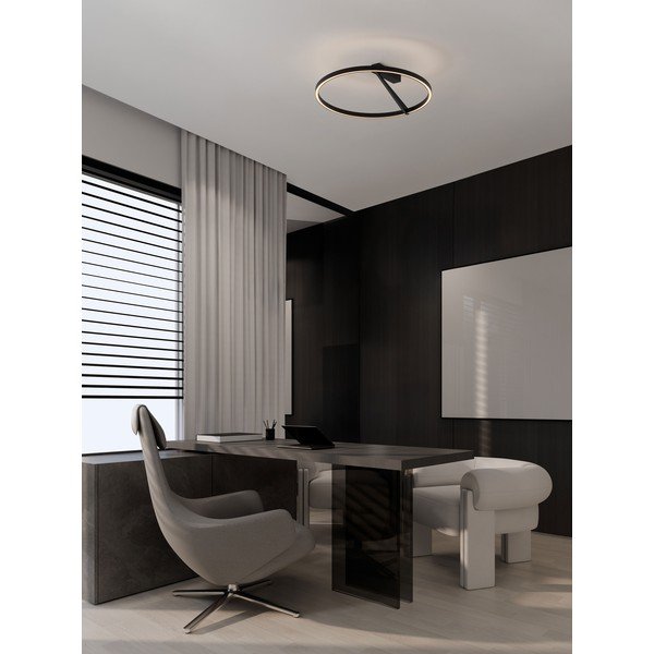 Matně černé hliníkové LED stmívatelné stropní svítidlo Tilia – Nova Luce-image-1