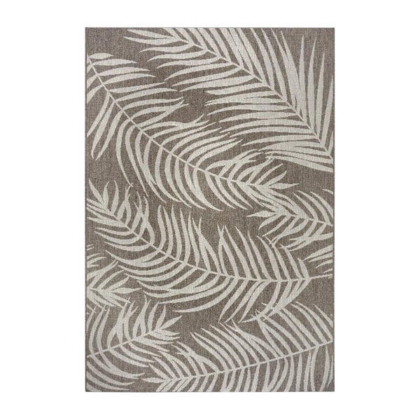 Hnědo-béžový venkovní koberec NORTHRUGS Palmera, 160 x 230 cm