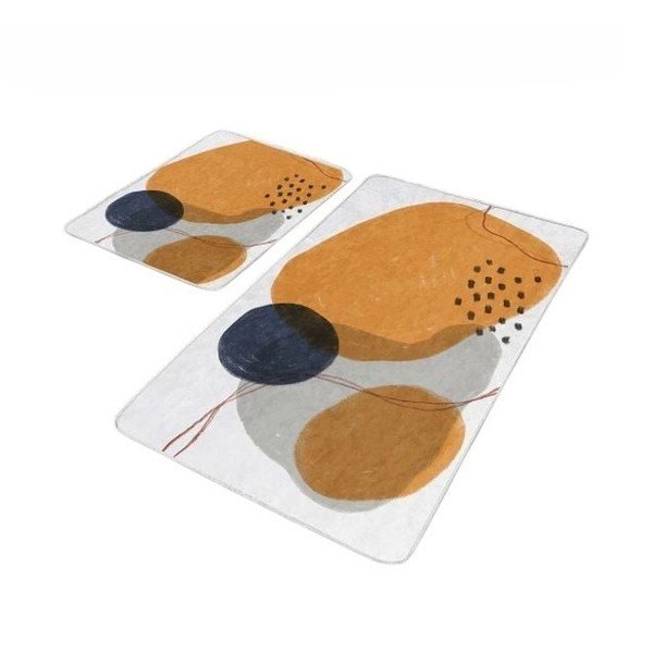 Sametové koupelnové předložky v sadě 2 ks 60x100 cm – Mila Home