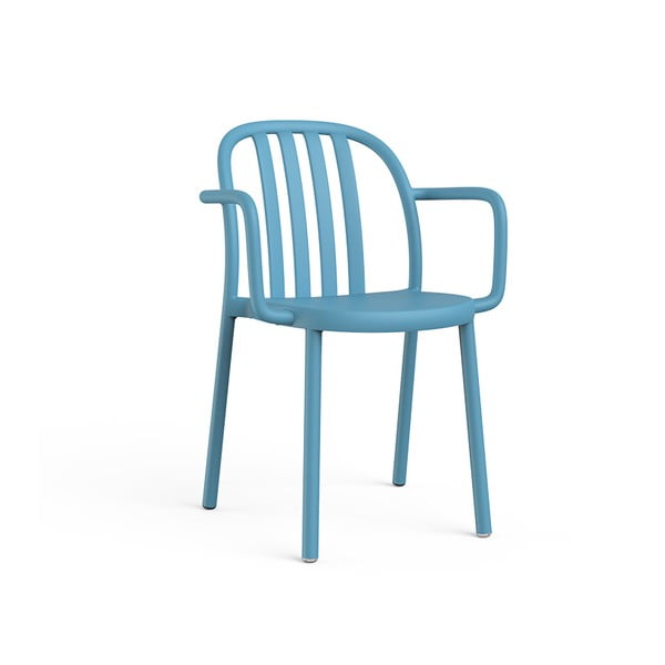 Sada 2 modrých zahradních židlí s područkami Resol Sue