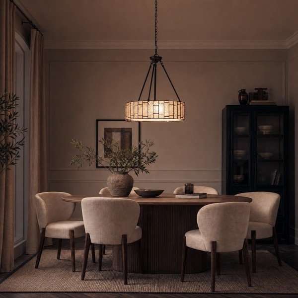 Kovové závěsné svítidlo se skleněným stínidlem ø 46 cm Waldorf – Premier Housewares-image-1