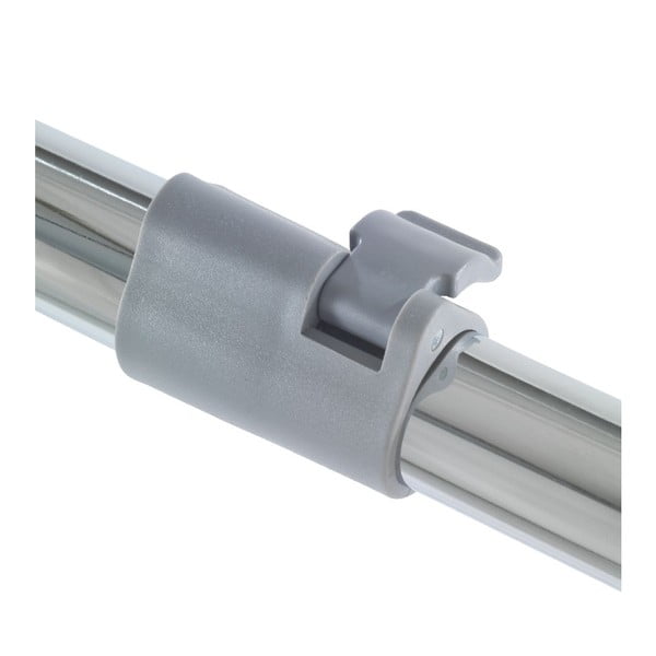 Šedý kovový teleskopický pojízdný stojan na oblečení Twin – Wenko-image-4