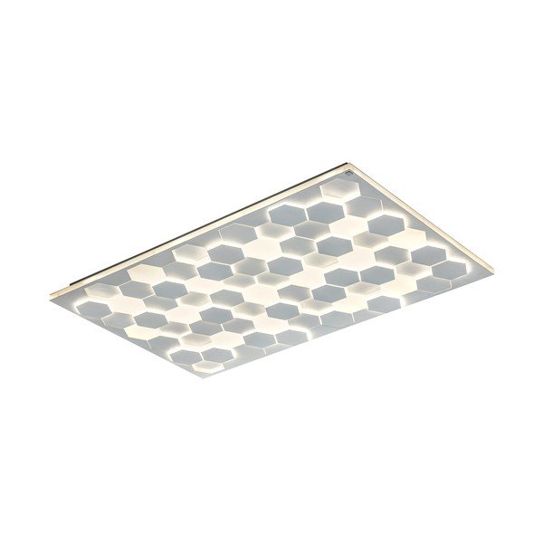 Bílé LED stropní svítidlo s hlasovým ovládáním/s ovládáním pomocí mobilní aplikace s kovovým stínidlem 70x115 cm Cifavo – CINQUE-image-1