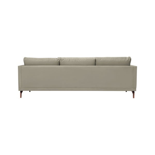 Béžová trojmístná pohovka s podnožím ve zlaté barvě Windsor & Co Sofas Jupiter-image-3