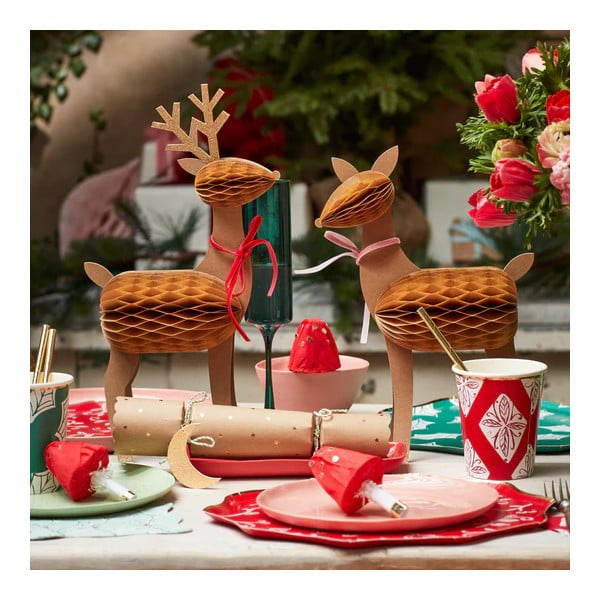 Vánoční figurky v sadě 3 ks Reindeer Family – Meri Meri-image-1