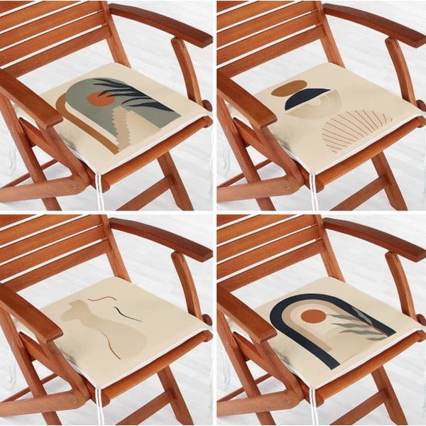 Podsedáky v sadě 4 ks 42x42 cm Illustrated Arch – Mila Home-image-1