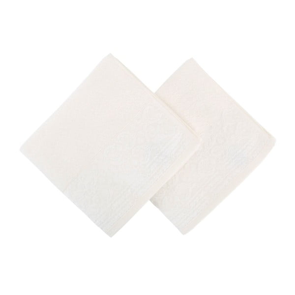 Sada 2 bílých ručníků Zarif, 50 x 90 cm