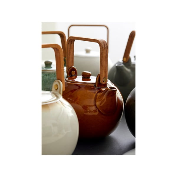 Jantarová keramická konvice na čaj se sítkem 1,2 l Gastro Amber – Bitz-image-1