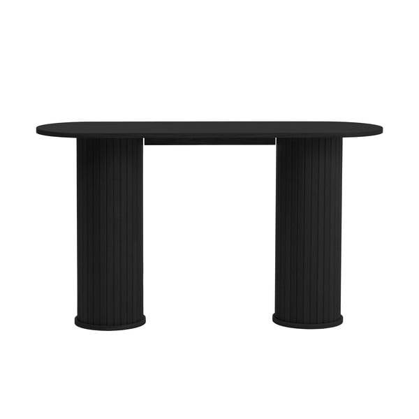 Černý konzolový stolek 40x130 cm Nola – Unique Furniture