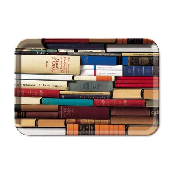 Servírovací tác Remember Bookworm, 45 x 29,5 cm