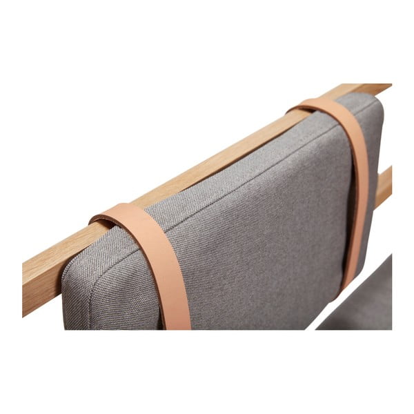 Lavice s polštářem Hübsch Oak Bench-image-2