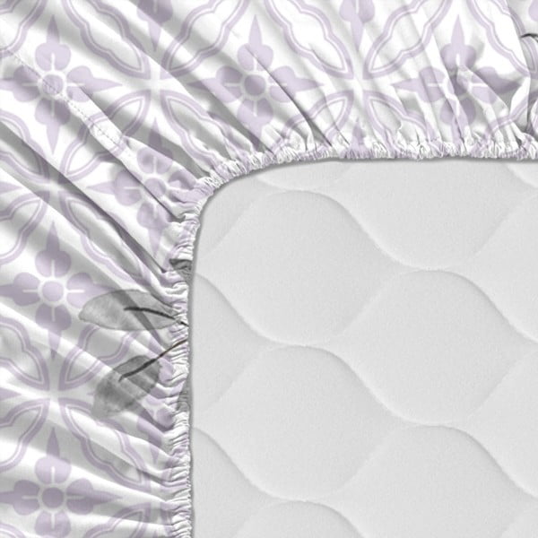 Bavlněné prostěradlo Happy Friday Basic Delicate Bouquet, 105 x 200 cm-image-3