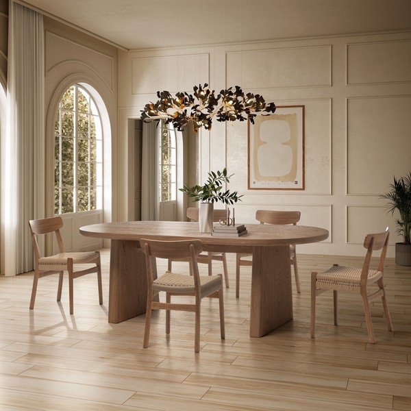 Jídelní stůl v dekoru jasanu 100x200 cm Blair – MOME-image-1