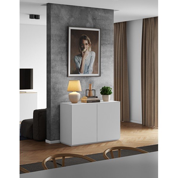 Bílá komoda s dvířky TemaHome Join, 120 x 84 cm-image-1