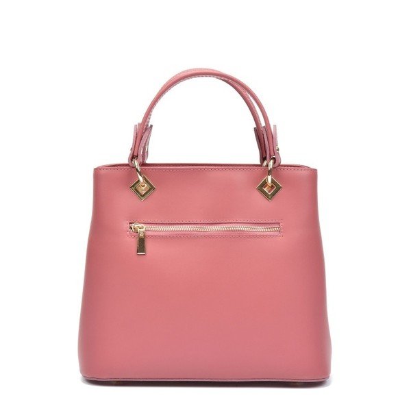 Růžová kožená kabelka Roberta M Salma Rosa-image-4