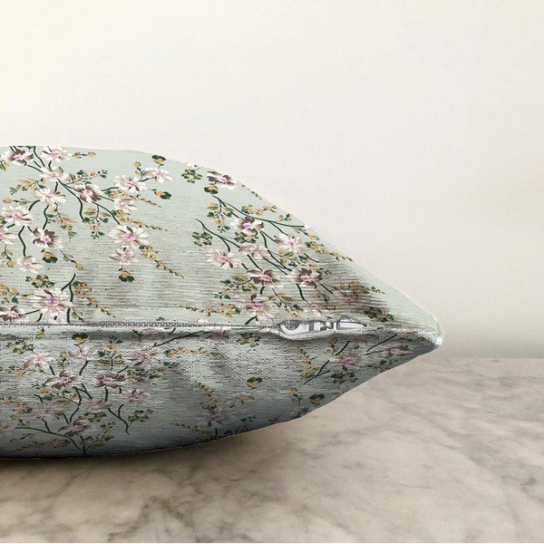 Zelený povlak na polštář s příměsí bavlny Minimalist Cushion Covers Bloom, 55 x 55 cm-image-1