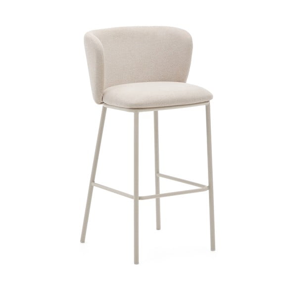 Béžová barová židle (výška sedáku 75 cm) Ciselia – Kave Home