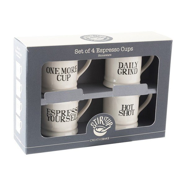 Sada 4 keramických hrnků na espresso Creative Tops Stir It Up, 60 ml-image-1