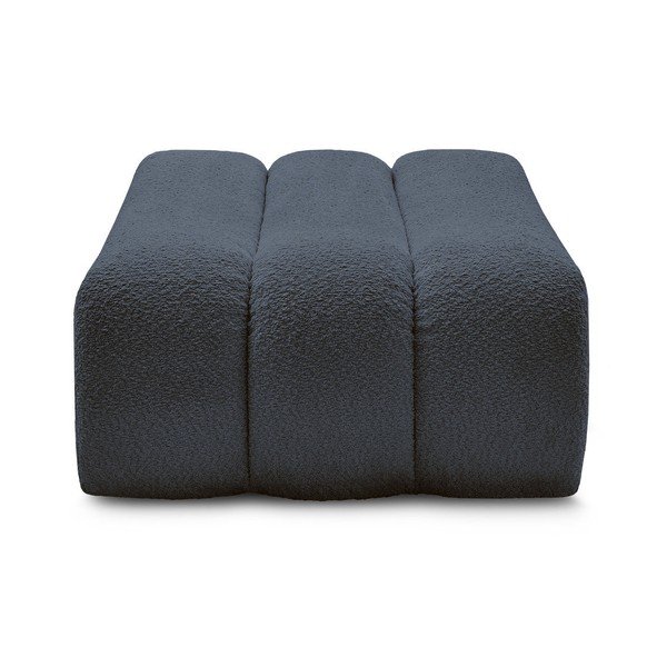 Tmavě modrá podnožka z textilie bouclé Azra – Bobochic Paris-image-4