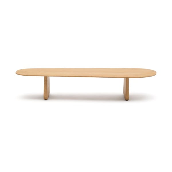 Konferenční stolek z dubového dřeva v přírodní barvě 64x146 cm Pirita – Kave Home