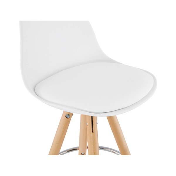 Bílá barová židle Kokoon Anau, výška sedu 74 cm-image-3