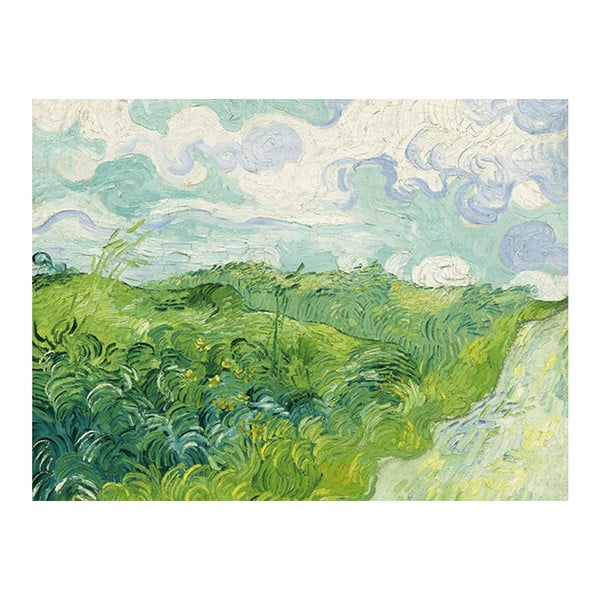 Obraz Vincenta van Gogha - Green Wheat Fields, 40x30 cm