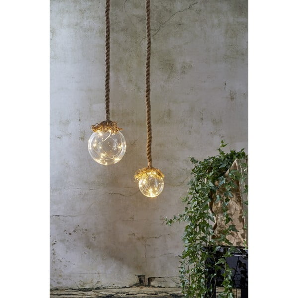 Závěsná světelná LED dekorace Star Trading Jutta, Ø 10 cm-image-2