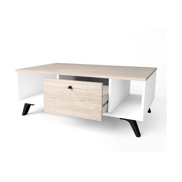 Konferenční stolek v dekoru dubu v přírodní barvě 60x100 cm Sahara – Marckeric-image-3