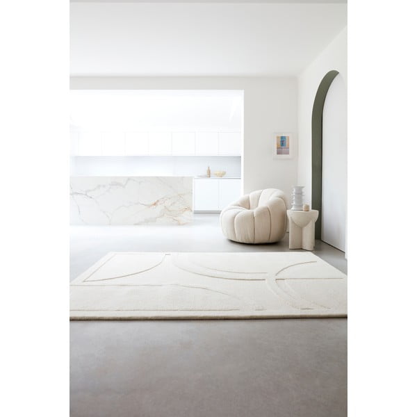 Bílý vlněný koberec 200x290 cm Olsen – Asiatic Carpets-image-2