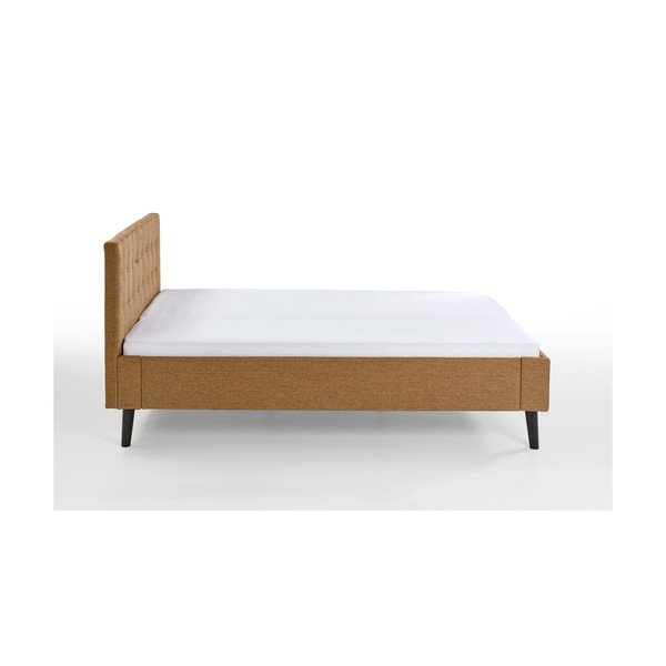 Hnědá čalouněná dvoulůžková postel bez roštu 140x200 cm Empire – Meise Möbel-image-4